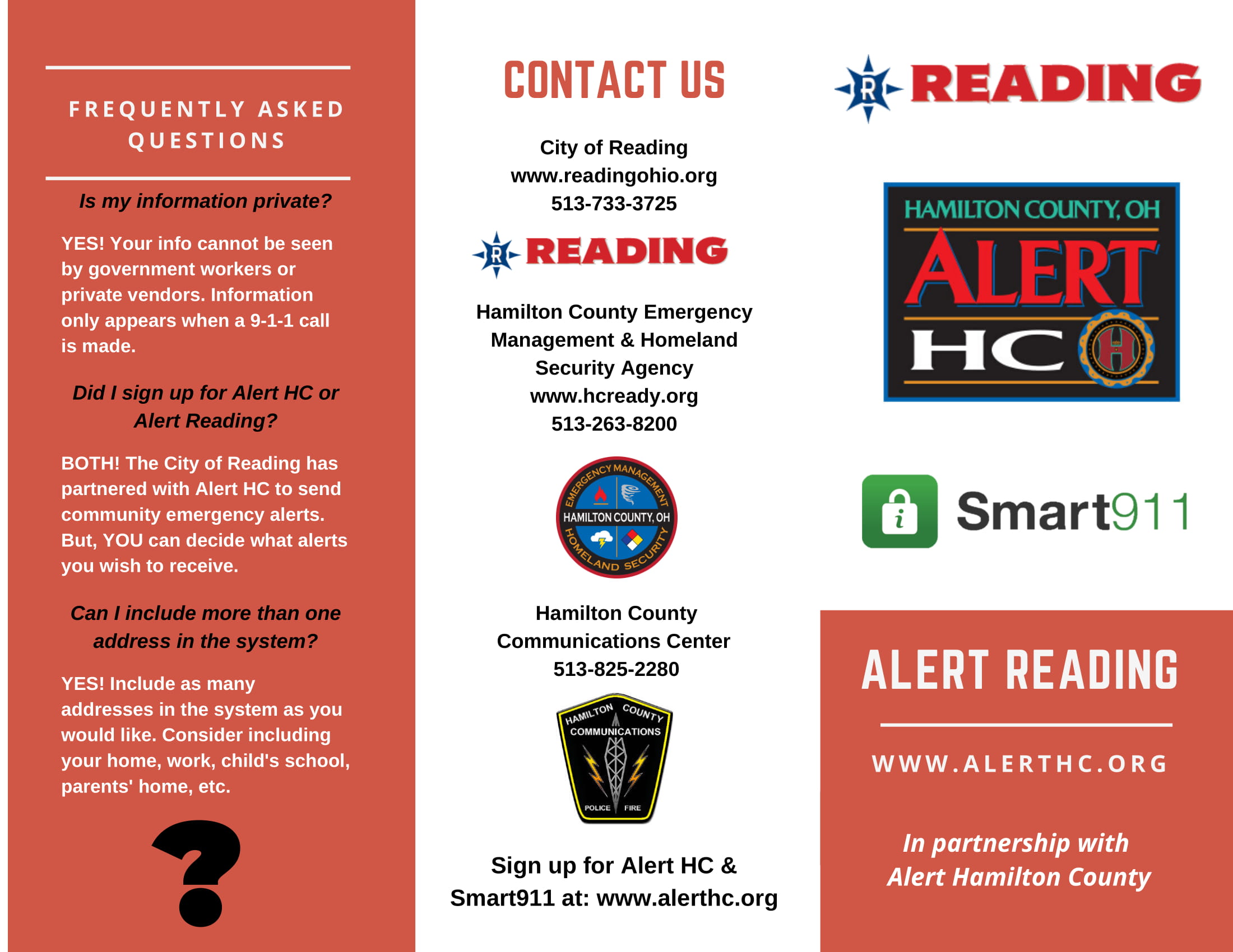 Alert Reading Pamphlet